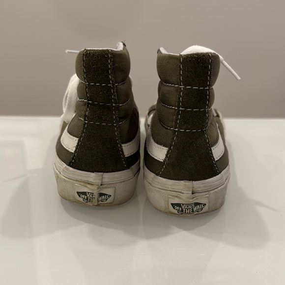 Military Green Suede Vans (35EU) - Picture 3 of 9